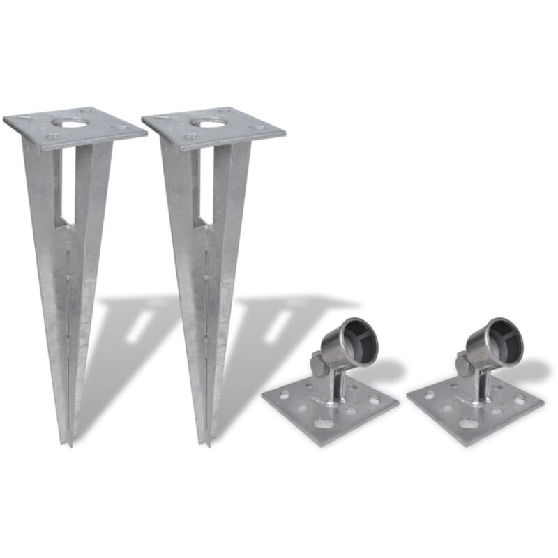 foto del prodotto supporti per puntoni 2 pz in acciaio vidaxl