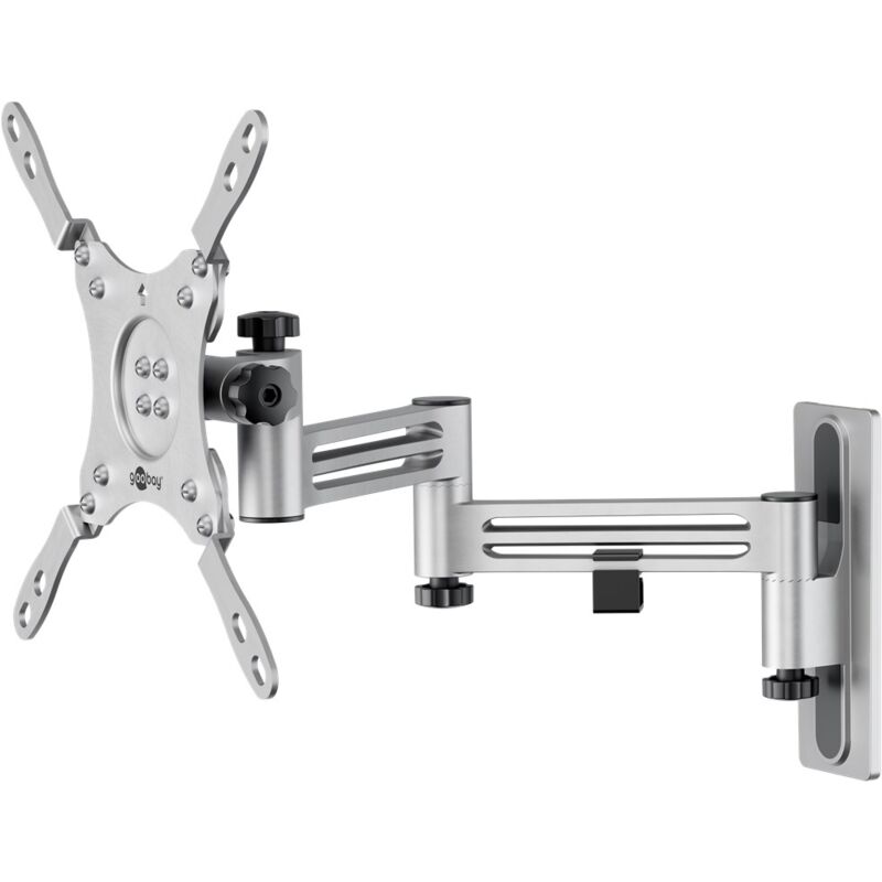 foto del prodotto supporto a parete per tv caravan fullmotion m , argento, supporto per tv da 13 a 43 pollici 33 109 cm , max. 15 kg, completamente mobile 