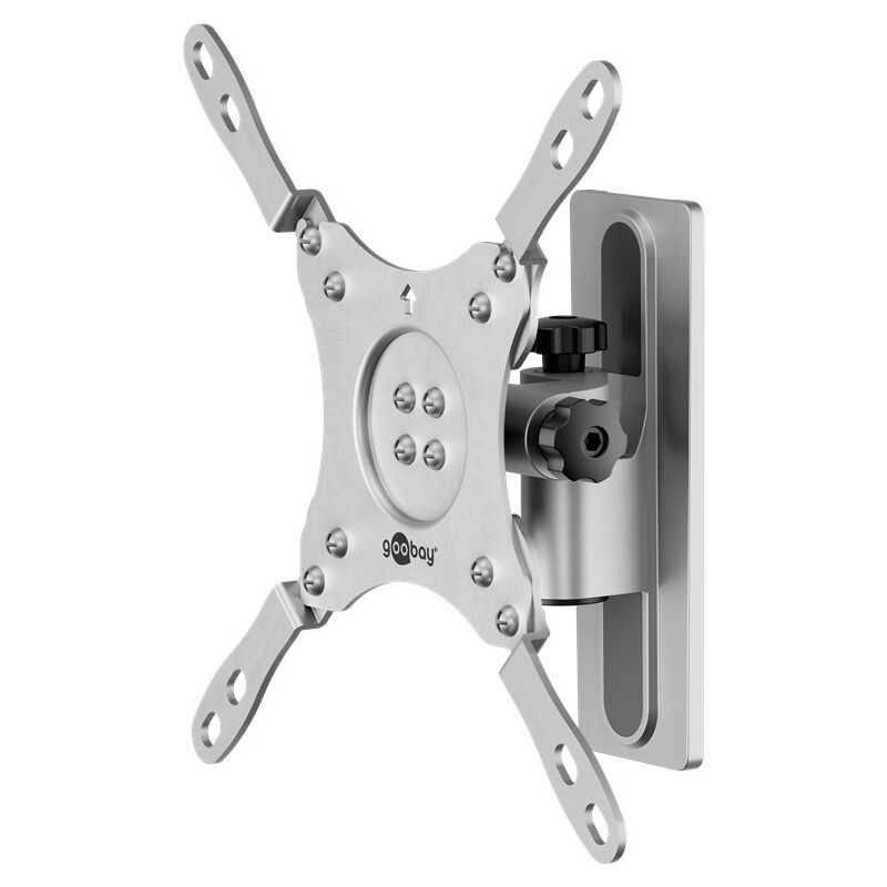 foto del prodotto supporto a parete per tv caravan tilt m , argento, supporto per tv da 13 a 43 pollici 33 109 cm , max. 15 kg, completamente mobile girevole e