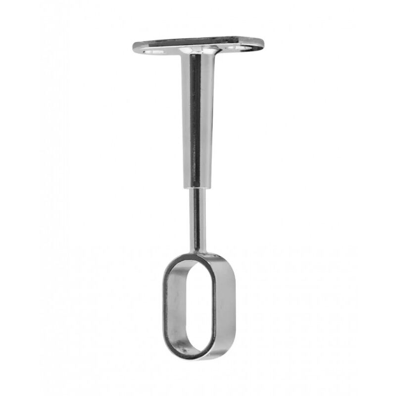 foto del prodotto supporto a soffitto per armadio ovale regolabile, zinco cromato