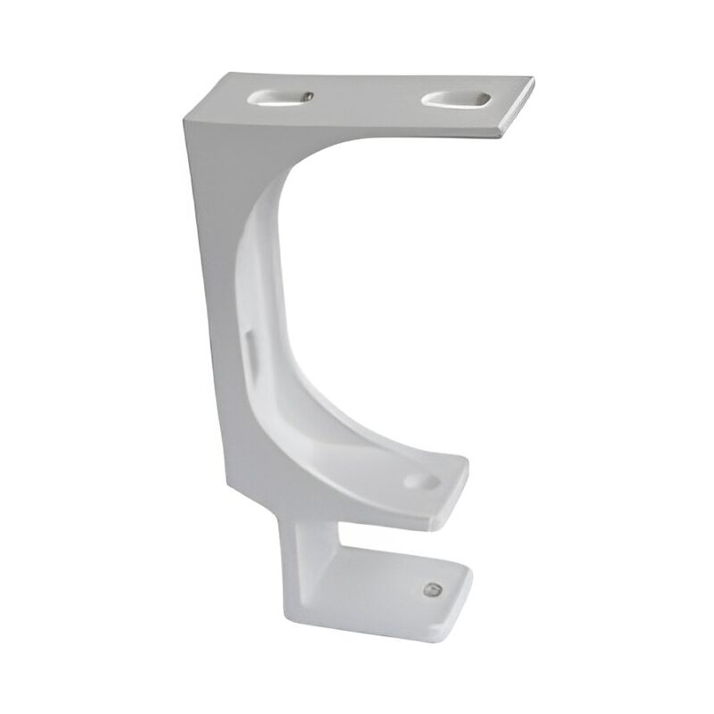 foto del prodotto supporto a soffitto per tende in alluminio bianco