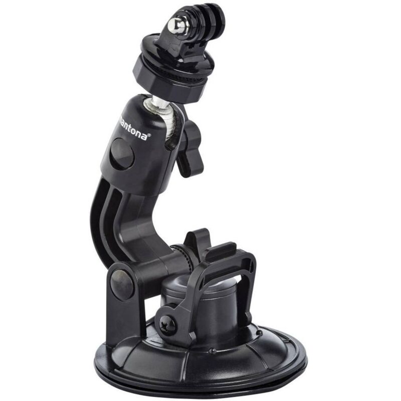 foto del prodotto supporto a ventosa xl xl connettore 1 4 per gopro nero