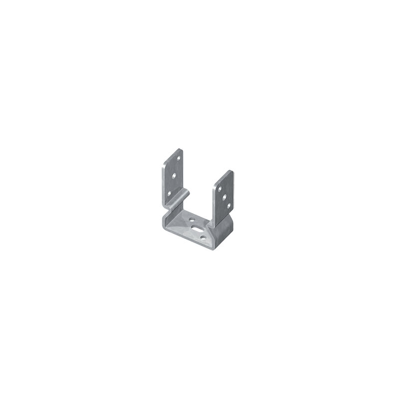 foto del prodotto supporto ad u con pieghe a pavimento per travi in legno 101x60x150x95 mm