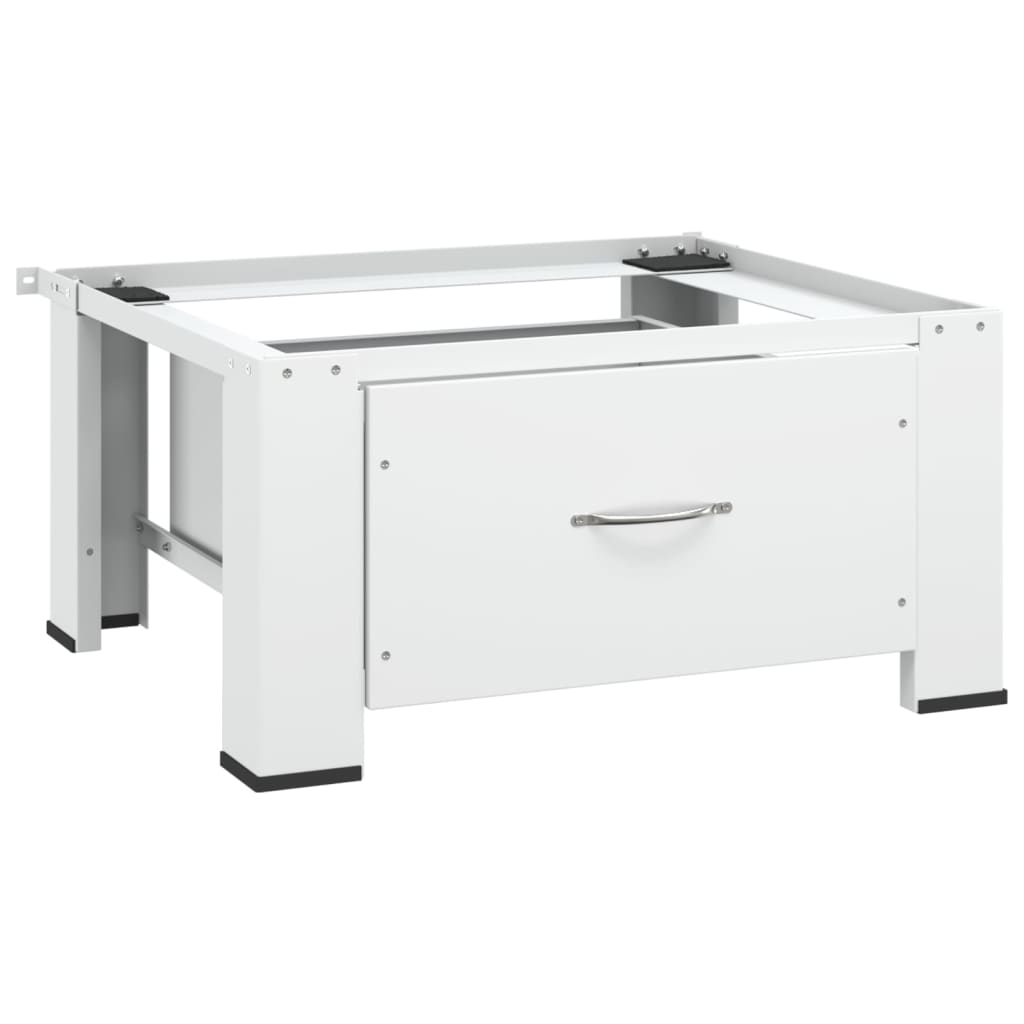 foto del prodotto supporto alzatina per lavatrice con cassetto bianco