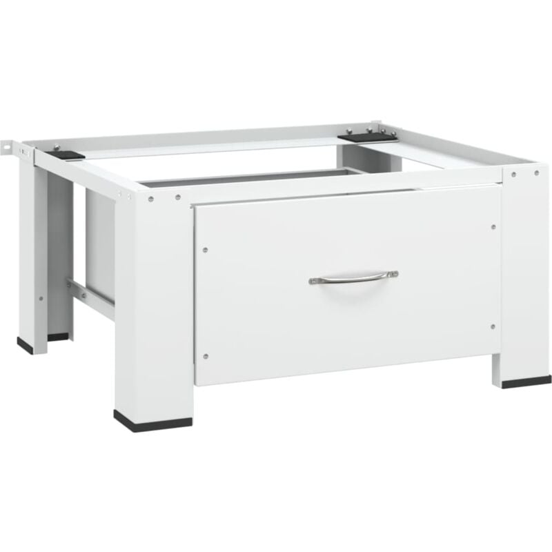 foto del prodotto supporto alzatina per lavatrice con cassetto bianco vidaxl