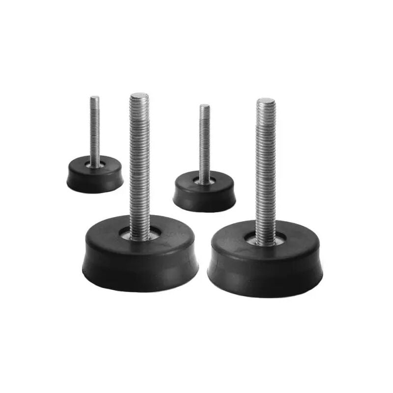 foto del prodotto supporto antivibrante a pavimento per unit esterne di condizionamento in gomma nera dimensioni 48x20 portata 80 kg per kit vecamco