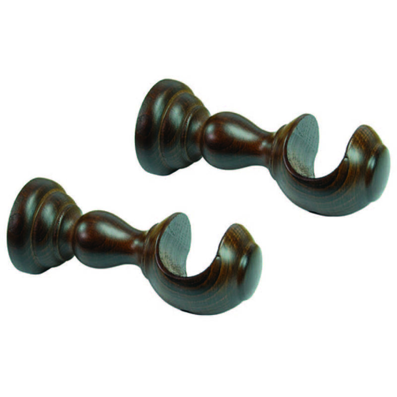 foto del prodotto supporto aperto mm.35 in legno noce per scorritenda cm.10