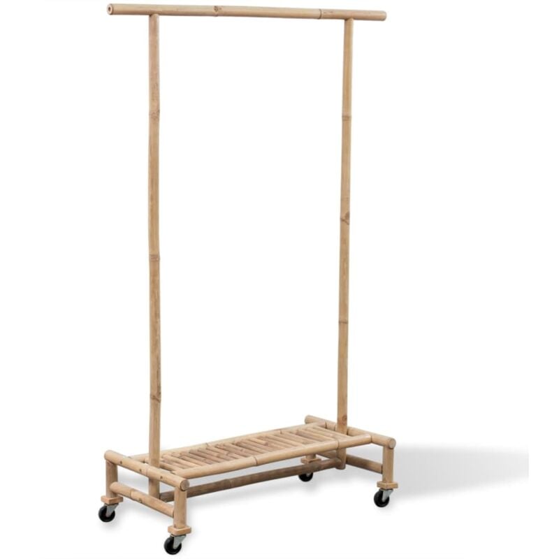 foto del prodotto supporto appendiabiti in legno di bamb vidaxl