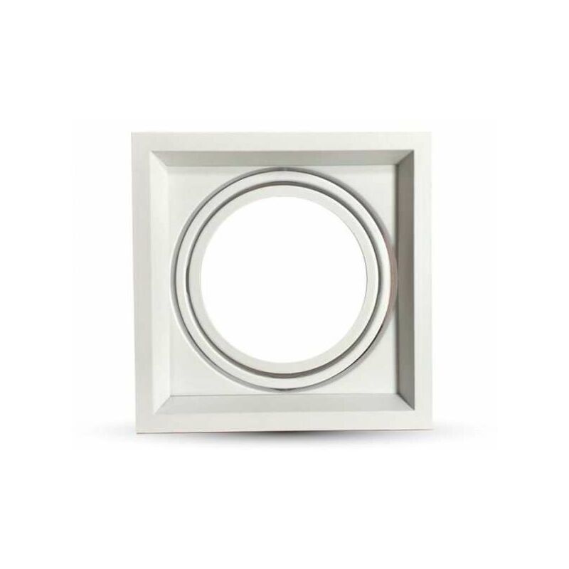 foto del prodotto supporto ar111 bianco da incasso quadrato