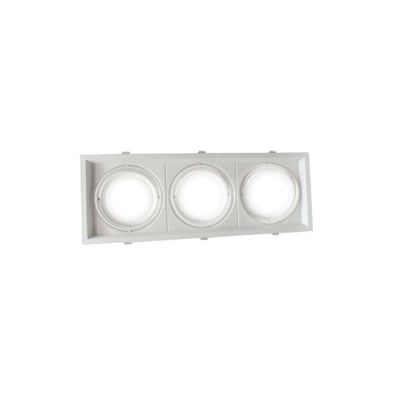 immagine 0 del prodotto supporto ar111 quadrato triplo incasso orientale bianco