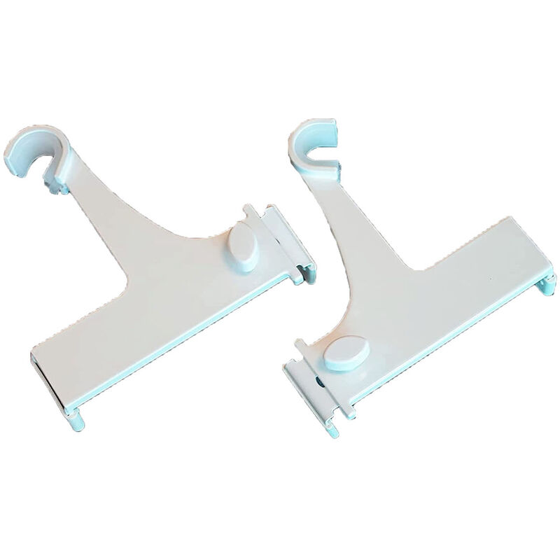 foto del prodotto supporto asse tenda coppia appoggio bastone 20 28d regolabile 14 24 cm bianche