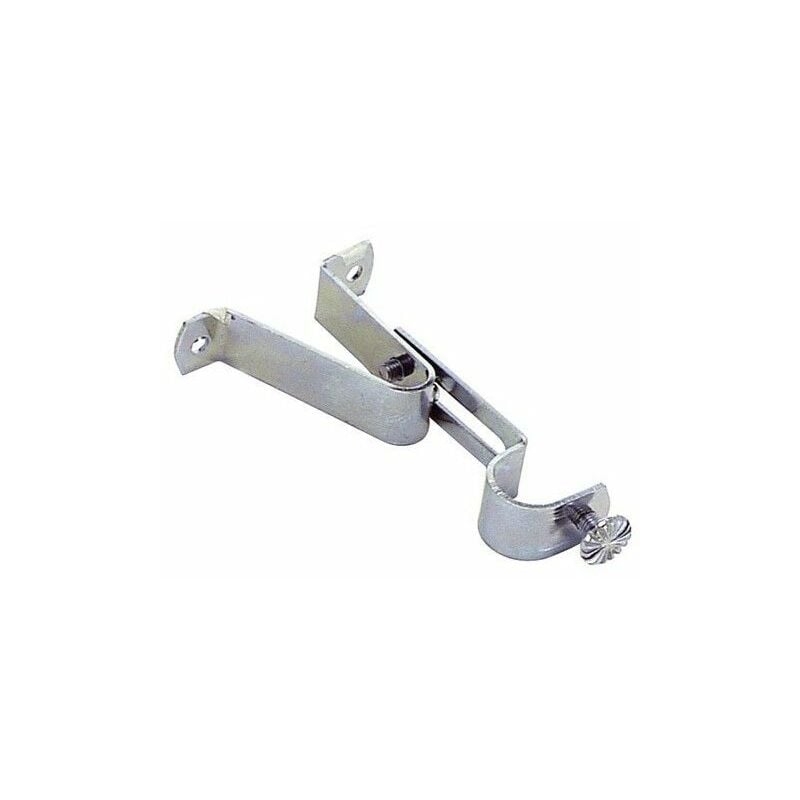foto del prodotto supporto barra 16 mm. allungabile frontale cromato