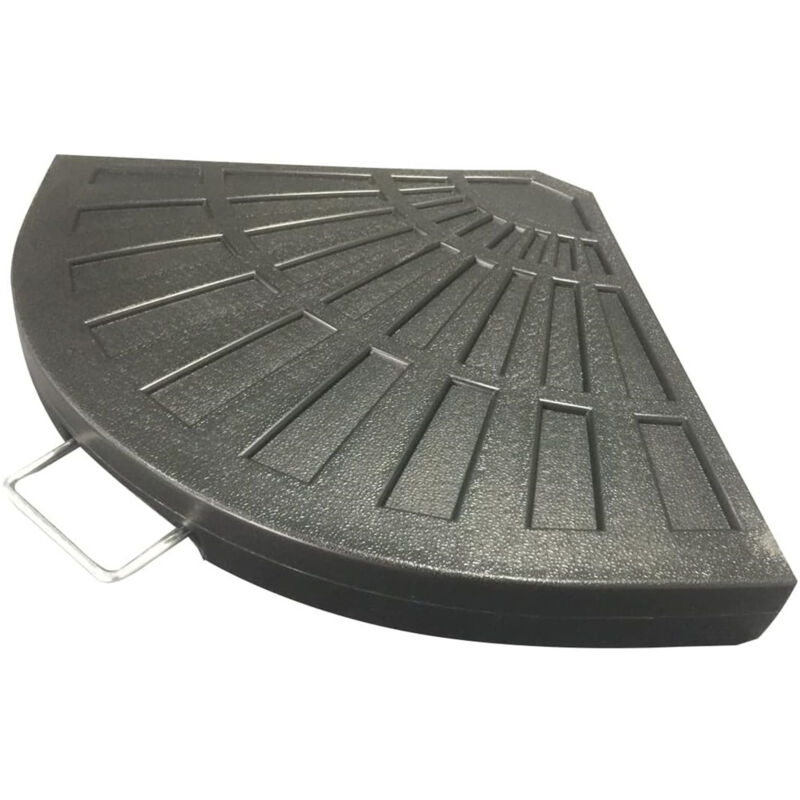 foto del prodotto supporto base per ombrellone peso piede d appoggio con maniglia metallo nero 020701 trade shop traesio