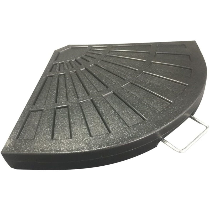 foto del prodotto supporto base per ombrellone peso piede d appoggio nero con maniglia metallo 020702 trade shop traesio