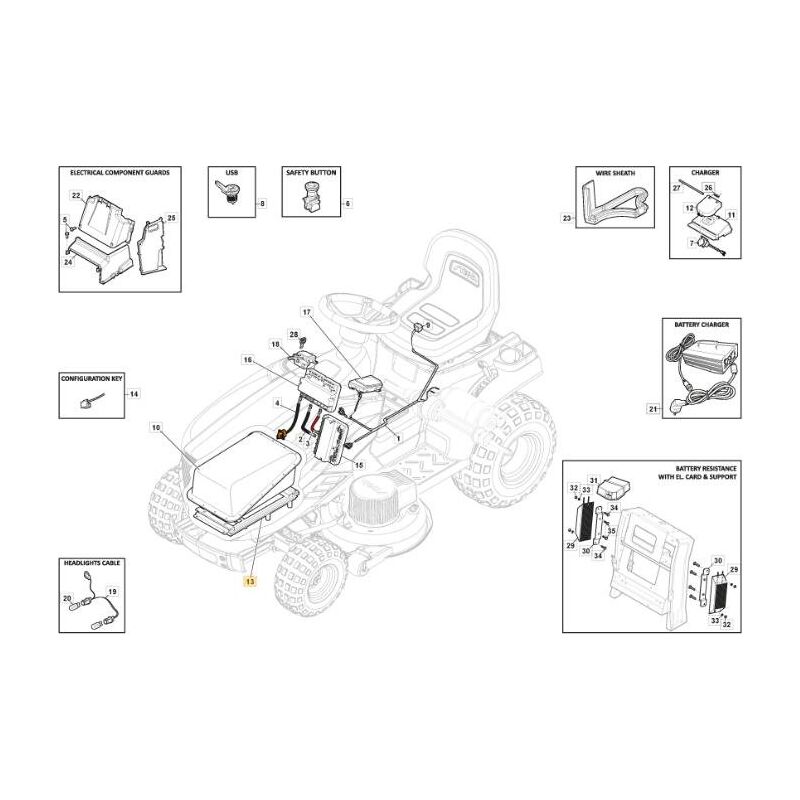 foto del prodotto supporto batteria mp sd el e c originale stiga 382785315 0