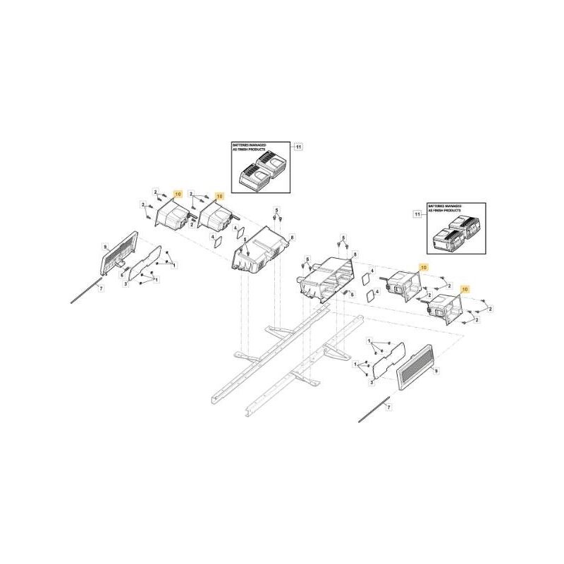 foto del prodotto supporto batteria r72 originale stiga 384783074 0