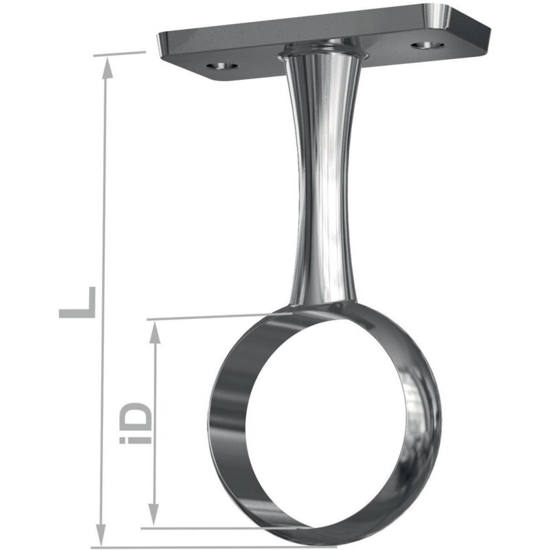 foto del prodotto supporto centrale 11131 pressofuso di zinco, color argento, diametro 20mm pg