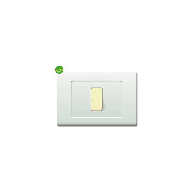 foto del prodotto supporto centrato 2 posti 3 moduli tond q bianca