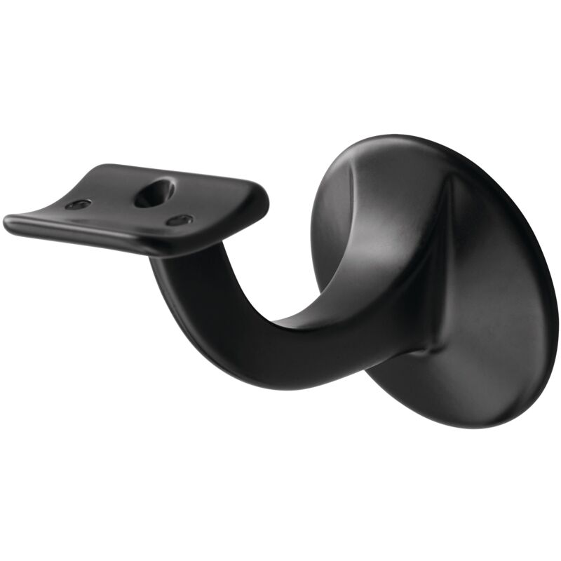 foto del prodotto supporto corrimano 3501 alu.ku.- verniciato nero d. piastra a muro 56mm