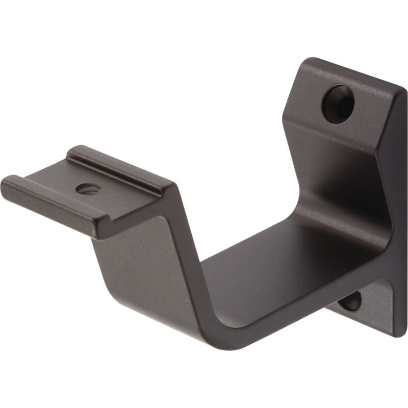 foto del prodotto supporto corrimano 3550 alluminio, anodizzato nero, sormonto hermeta