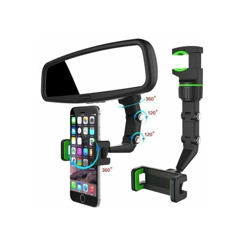 foto del prodotto supporto da auto specchietto retrovisore per cellulari navigatore smartphone