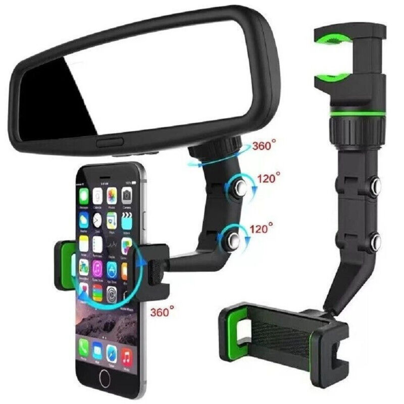 foto del prodotto supporto da auto specchietto retrovisore per cellulari navigatore smartphone - - trade shop traesio
