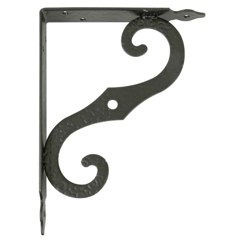 foto del prodotto supporto da parete amig 2 8 202 mensole nero acciaio 20 x 15 cm 