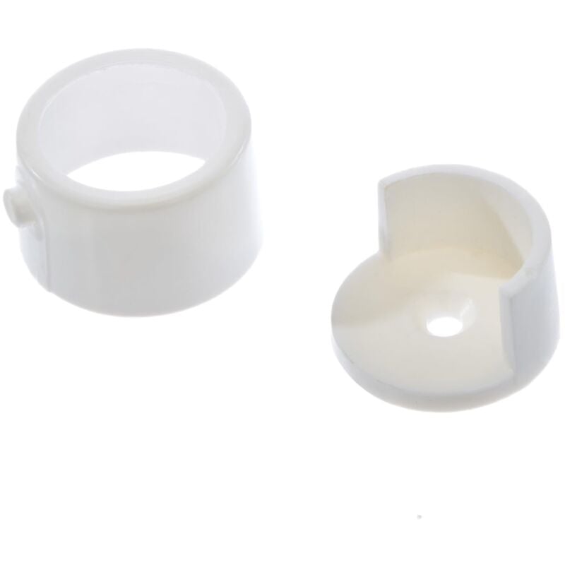 foto del prodotto supporto da parete per bastone per tende con 28 mm, bianco gardinia