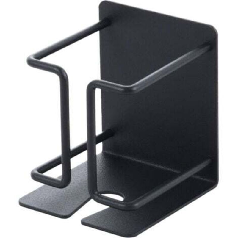 foto del prodotto supporto da parete per rasoio elettrico, supporto autoadesivo, contenitore in acciaio inossidabile per rasoio elettrico, bagno, doccia, nero
