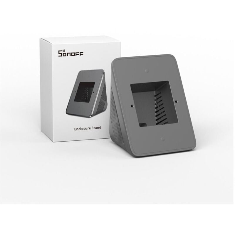 foto del prodotto supporto da tavolo adatto per nspanel e nspanel pro sonoff colore grigio standb - - trade shop traesio