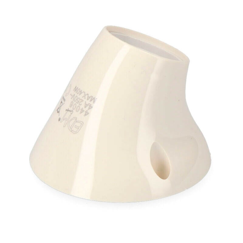 foto del prodotto supporto della lampada curva e27 blan interno 40 bianco 40 40w maxfralatn termoplastico