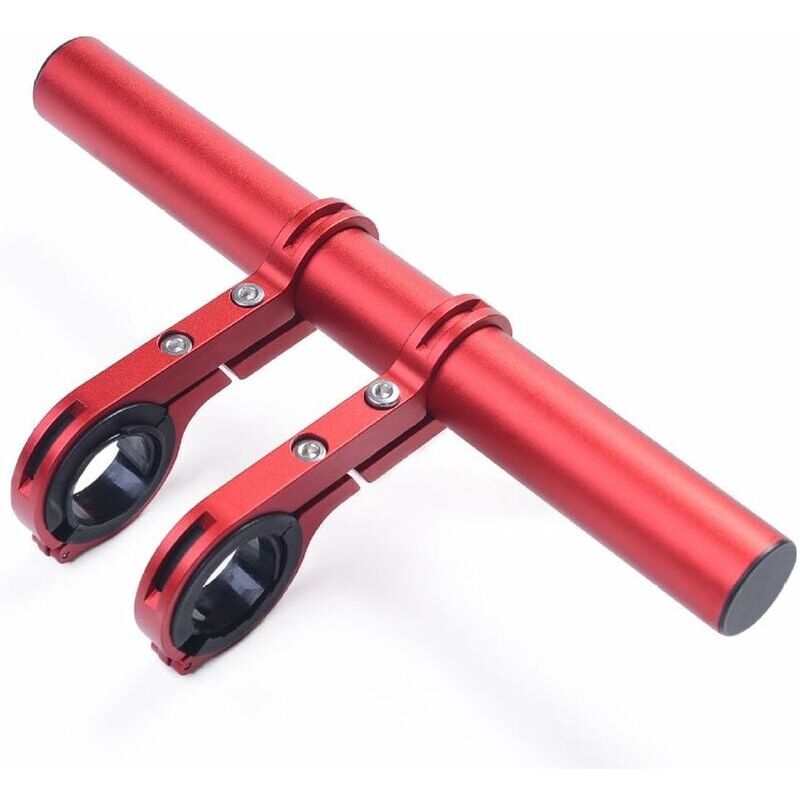 foto del prodotto supporto di estensione in lega di alluminio per manubrio della bici per tachimetro della bicicletta, supporto per lampada frontale