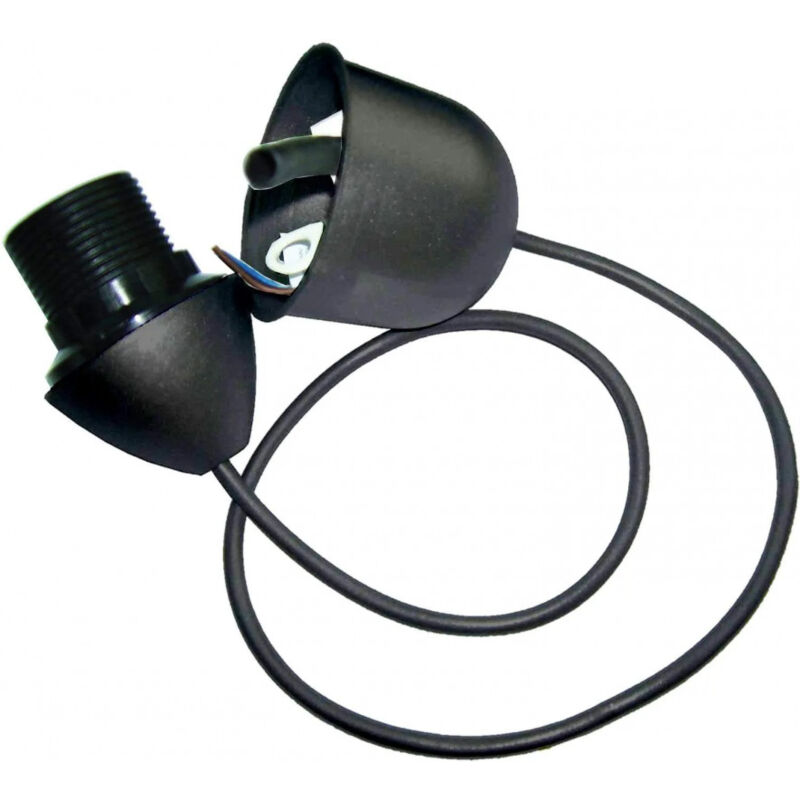 foto del prodotto supporto di plastica con presa e27, lunghezza 60cm, 2x0.75mm2, nero