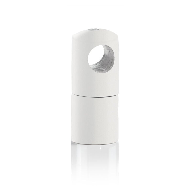 foto del prodotto supporto distanziatore cavo metallo bianco 15x30mm