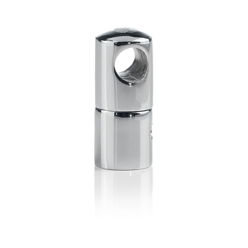 foto del prodotto supporto distanziatore cavo metallo cromo 15x30mm