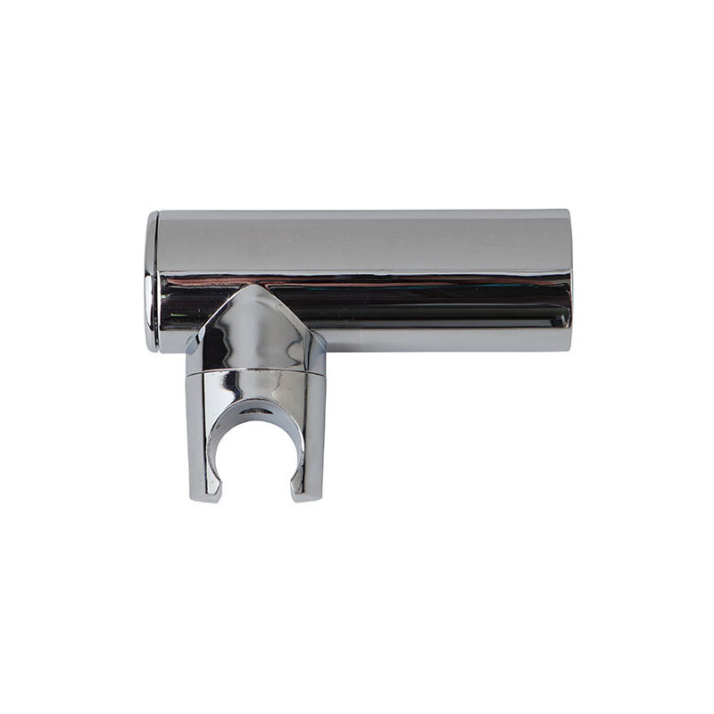 foto del prodotto supporto doccia rotondo in abs cromato
