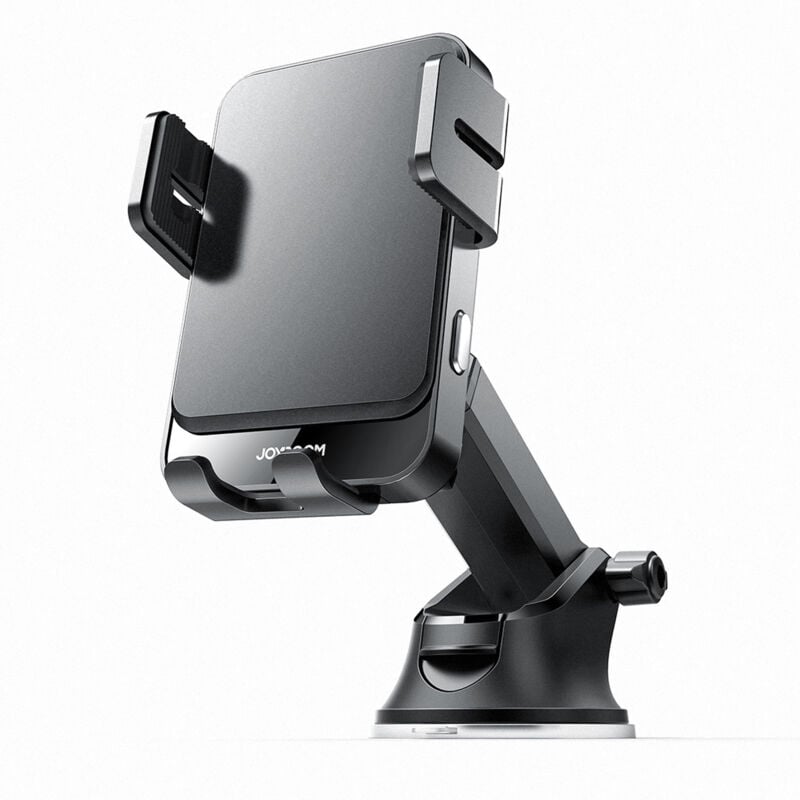 foto del prodotto supporto elettrico con caricabatteria induttivo da 15w per cruscotto nero