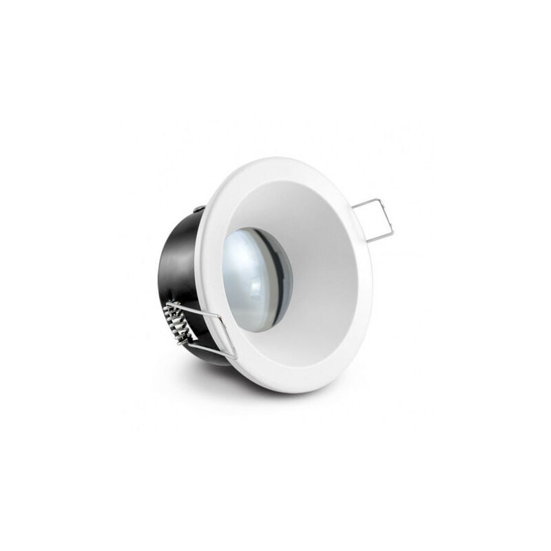 foto del prodotto supporto faretto led bianco ip65 impermeabile foratura 85mm 75mm