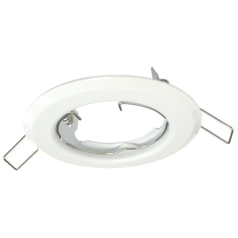 foto del prodotto supporto fisso gu10 mr16 round 81mm bianco