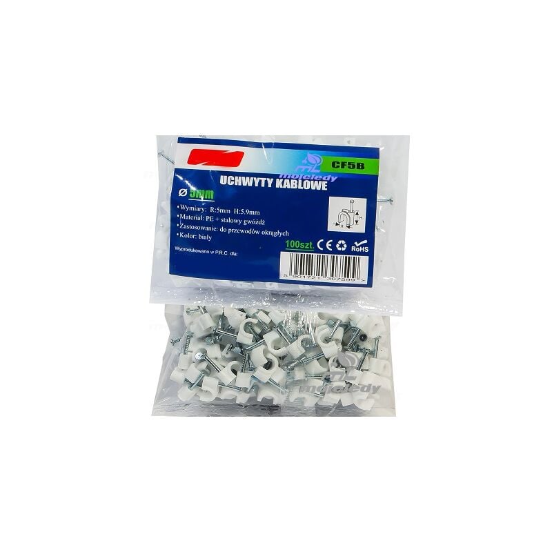 foto del prodotto supporto flop 05 100 pz. conf. 5x5,9 bianco cf5b