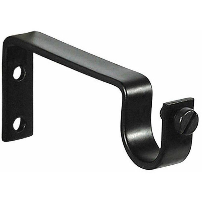 foto del prodotto supporto forgia semplice 20 mm. nero blister 2 pezzi 
