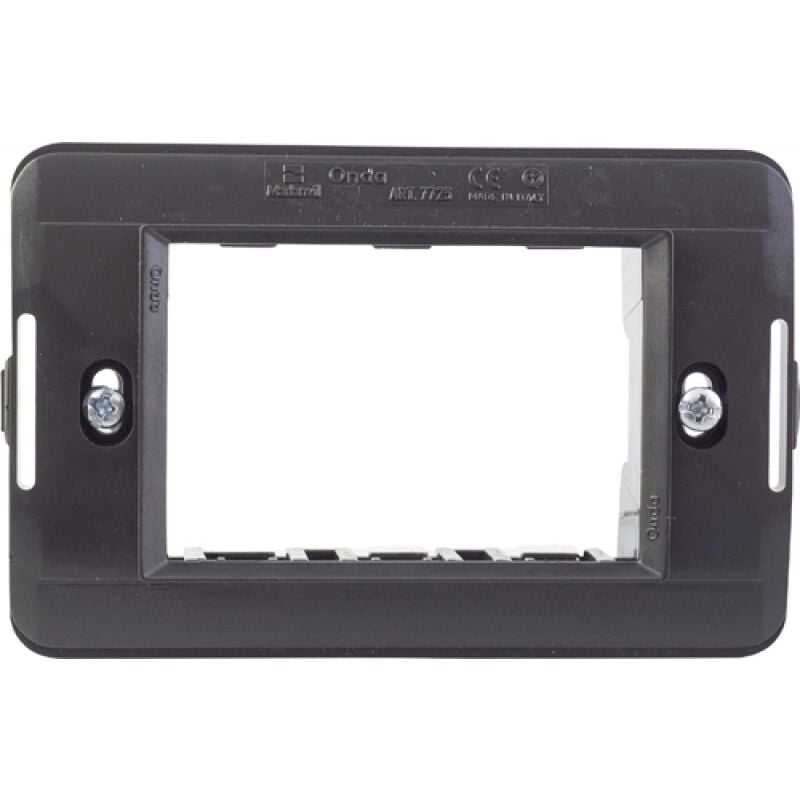foto del prodotto supporto interruttori living plus 3t grigio maurer