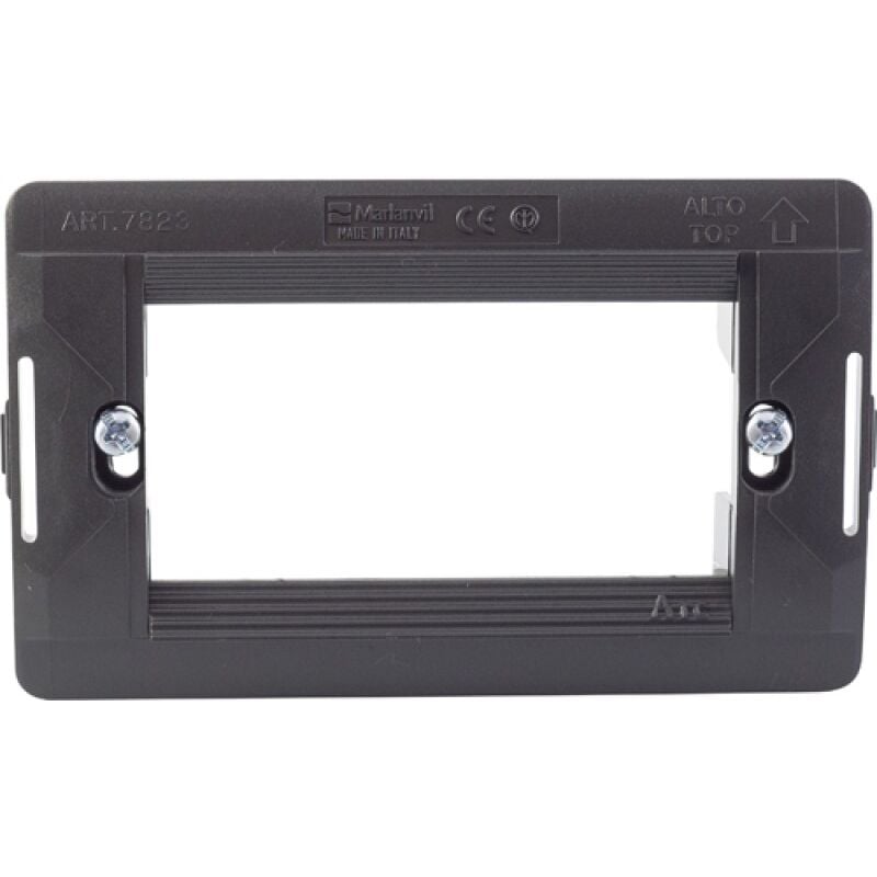 foto del prodotto supporto interruttori living standard a75 3 posti grigio maurer