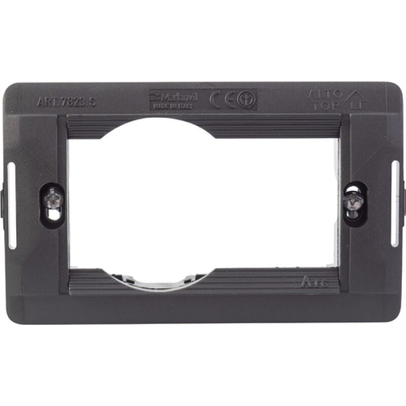 foto del prodotto supporto interruttori living standard a75 schuko 1t grigio maurer