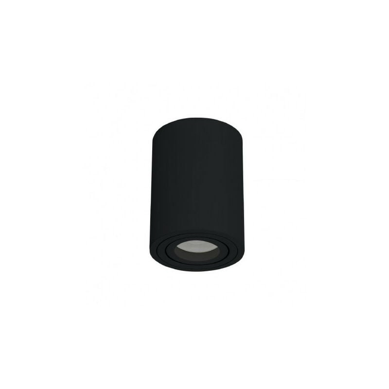 foto del prodotto supporto led cilindro nero gu10 orientabile 30 85mmx115mm