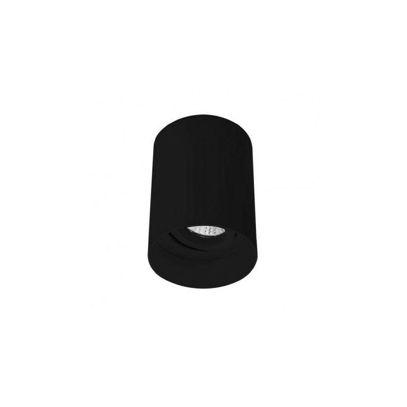 foto del prodotto supporto led cilindro nero gu10 orientabile 30 85mmx115mm