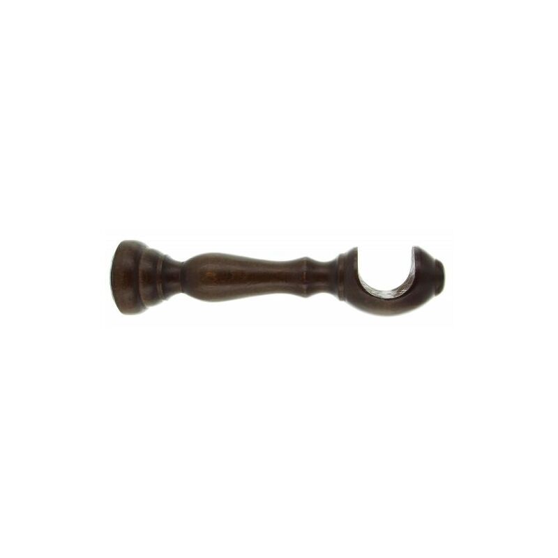 foto del prodotto supporto legno per bastone noce scuro 18 cm 2 pz