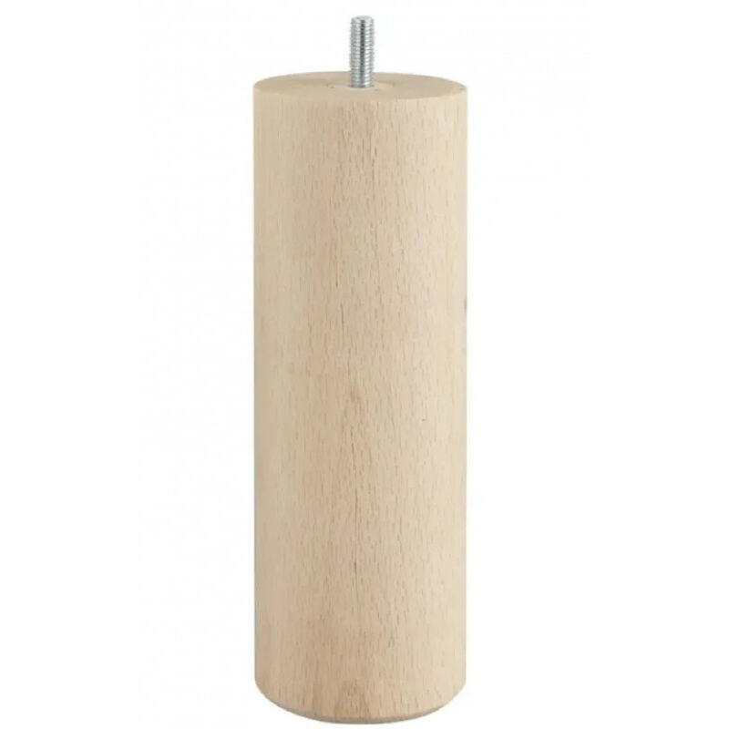 foto del prodotto supporto letto cilindrico m8 in faggio naturale, altezza 200 mm, diametro 68 mm