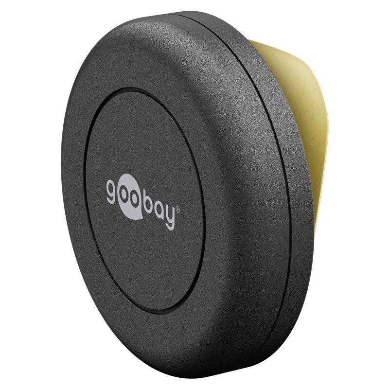 foto del prodotto supporto magnetico autoadesivo per smartphone e tablet nero goobay