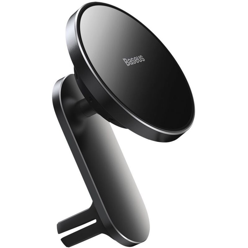 foto del prodotto supporto magnetico da auto qi 15w caricatore induttivo magsafe per iphone nero